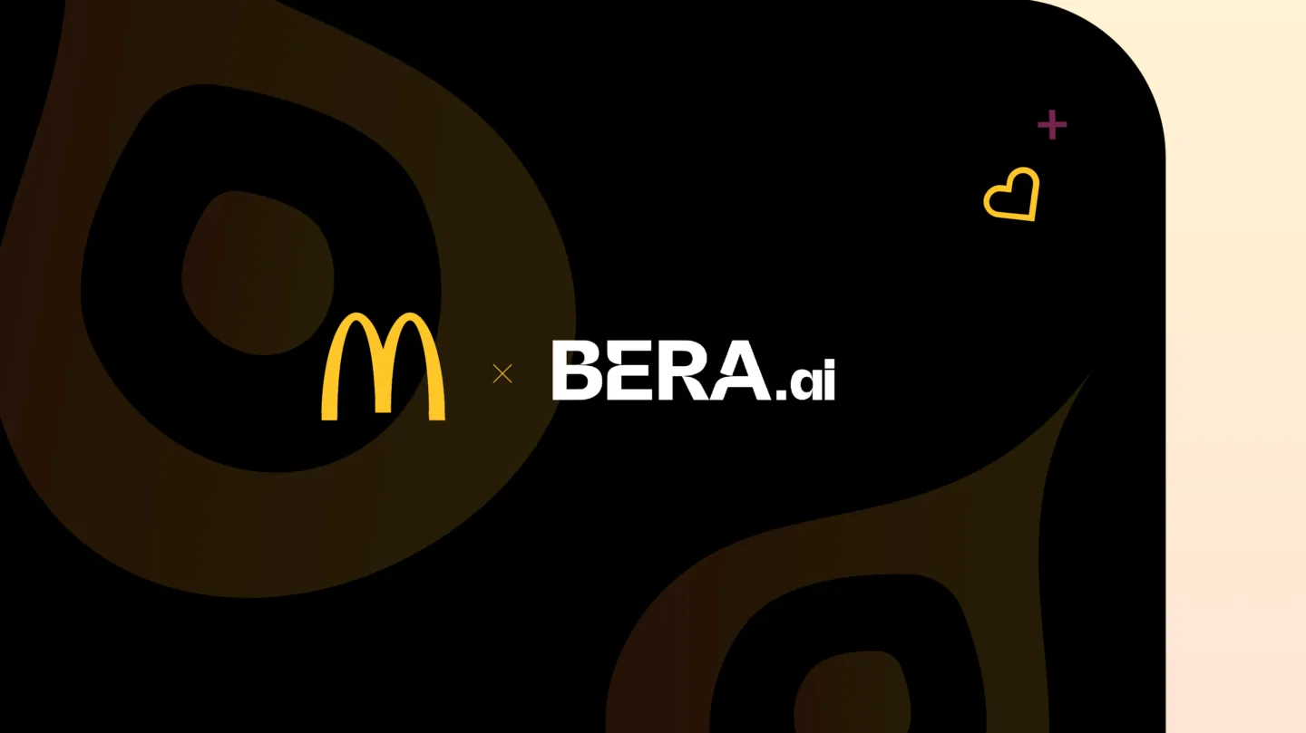 A banner for McDonald's and BERA.ai.